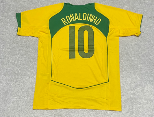 Camisa Retrô Brasil 2004/05 - RONALDINHO 10